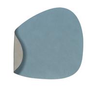 LIND DNA Mantel individual Nupo reversible curve L azul claro-gris claro