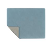 LIND DNA Mantel individual Nupo reversible square L azul claro-gris claro