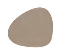 LIND DNA Mantel individual Serene curvo L 37x44 cm Mole Grey