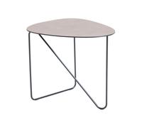 LIND DNA Mesa de centro Curve Cuero warm grey. bull. l