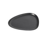 LIND DNA Platillo Curve Stoneware 19x22 cm Black