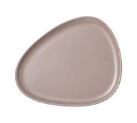 LIND DNA Plato Curve Stoneware 26x30 cm Warm Grey