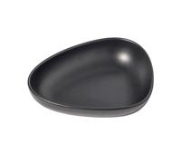 LIND DNA Plato hondo 1 Curve Stoneware 9x22 cm Black