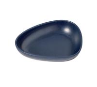 LIND DNA Plato hondo 1 Curve Stoneware 9x22 cm Navy blue