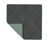 LIND DNA Posavasos cuadrado Cloud-Nupo reversible 1 pieza gris antracita-verde pastel