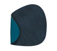 LIND DNA Posavasos Nupo curvo reversible 1 pieza Midnight blue-petrol