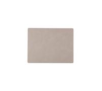 LIND DNA Salvamantel de cuero Nupo rectangular 35x45cm gris claro
