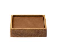 LIND DNA Set de posavasos Wood Box Nature-oak. square. S. Nupo nature. 9 piezas