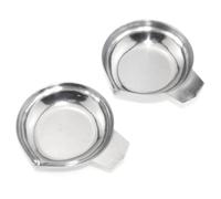 Lind Kitchen 2 bandejas de báscula electrónica de 7,5 x 6,5 cm, de acero inoxidable, adecuadas para pesar, joyas, especias, embalaje de resina