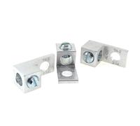 Lind Kitchen 6 conectores de cable chapados en estaño, terminales mecánicos de aleación de aluminio, terminales de tornillo 5/16-24 para conductores de aluminio y cobre, sistemas de distribución de