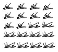 Lind Kitchen Juego de 10 clips de clip de micrófono de solapa de 6 mm y clips de alambre de plástico para micrófono para grabación de video