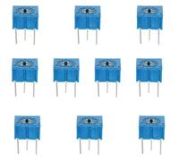 Lind Kitchen Potenciómetro de recortadora de película de carbono de 5 K ohmios 3362P-502 de una sola vuelta, resistencia ajustable de precisión, potenciómetro, recortadora de nivel superior ajustable