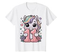 Linda 11 Caballo Cumpleaños Once Años Niña B-Day Horses Camiseta