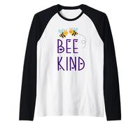 Linda Abeja Amable Caricatura guardián Apicultura bondad Juego de Palabras Diciendo Camiseta Manga Raglan