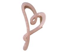 Linda Abrazadera De Cabello: Clip De Garra De Corazón Fácil De Usar, Elegante Pinza De Cabello | Accesorio De Mandíbula Mate Sin Slip Para Cabello Rizado, Cabello Grueso, Mechones Finos, Cierre De Mod