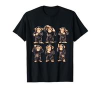 Linda Acuarela bebé chimpancé posa Amante de los Animales Camiseta