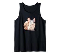 Linda Adorable Chinchilla en una Concha de Caracol Camiseta sin Mangas