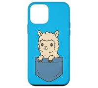Linda alpaca Pocket Pal Funny Animal Lover Farm Vibes Carcasa para iPhone 12 mini