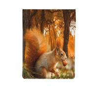 Linda Ardilla Comiendo nueces,Funda de Cuero PU para portátil, Funda para portátil, Funda para portátil, maletín para Tableta
