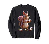 Linda ardilla de dibujos animados divertido diseño unisex para hombres y mujeres camiseta Sudadera