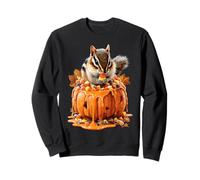 Linda Ardilla goteando Calabaza Caramelo maíz Halloween Animal Sudadera