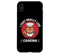 Linda Ardilla I Just Really Like Cooking Kawaii Aesthetic Carcasa para iPhone XS MAX