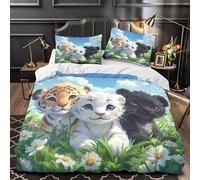 Linda ardilla mirando a escondidas Funda de Edredón con Fundas de Almohada 3 Piezas Estampado 3D Cremallera Oculta Fotografía de naturaleza y vida silvestre Funda Edredon for niños King（220x240cm）