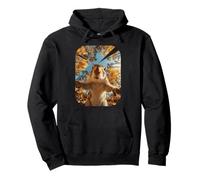Linda Ardilla Selfie Otoño Hojas Bosque Otoño Animal Arte Sudadera con Capucha