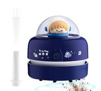 Linda aspiradora para escritorios, aspiradora de escritorio - Aspiradora de migas de polvo de mesa de dibujos animados | Plumero de escritorio inalámbrico portátil, adorable, que funciona con pilas, a