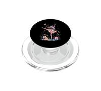 Linda Bailarina Floral Mariposa Acuarela Ballet Baile PopSockets PopGrip para MagSafe