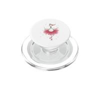 Linda Bailarina Ganso Bailando Acuarela Arte PopSockets PopGrip para MagSafe