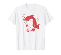 Linda Ballena Besos Cara Océano Orca Besos Camiseta