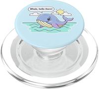 Linda Ballena Hello There Funny Sea Animal Ocean Fan Lover PopSockets PopGrip para MagSafe