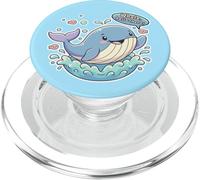 Linda Ballena Hello There Sea Creature Ocean Funny Animal Fan PopSockets PopGrip para MagSafe