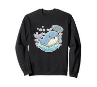 Linda Ballena Hello There Sea Creature Ocean Funny Animal Fan Sudadera