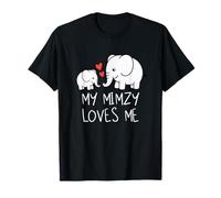 Linda bebé y Abuela My Mimzy Loves Me Elephant Camiseta
