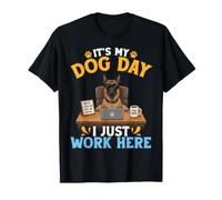 Linda Belga Tervuren Boss It's My Dog Day I Just Work Here Camiseta