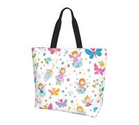 Linda bolsa de mano de hadas para mujer, bolsos de hombro con diseño de libélula, bolsas de compras resistentes al agua, bolso grande con bolsillo interior para el trabajo, viajes, escuela