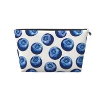 Linda bolsa de maquillaje de arándanos de zafiro, bolsas de cosméticos, bolsa de aseo de viaje, bolsa de maquillaje para mujeres, organizador de bolsa de maquillaje de piel, bonita bolsa de maquillaje
