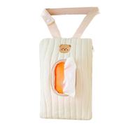 Linda bolsa de toallitas reutilizables - bolsa de toallitas hendidas colgables para el coche | Caso de almacenamiento portátil de toallita portátil recargable para uso exterior, cochecito, viaje,