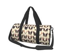 Linda bolsa de viaje con estampado de perro de pug, bolsas de gimnasio deportivas para mujeres y hombres, bolsas de viaje para llevar en fin de semana durante la noche