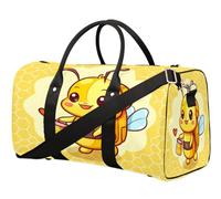 Linda bolsa de viaje de abeja de miel para mujeres, hombres, niñas, niños, fin de semana, bolsa de noche, bolsa de equipaje de cabina para deportes, gimnasio, yoga, color, 22.7L, Organizador de bolsas
