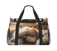 Linda bolsa de viaje para dormir Shih Tzu Dog, resistente al agua, compacta, deportiva, gimnasio y fin de semana para hombres y mujeres