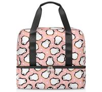 Linda bolsa deportiva de pingüino para mujeres, hombres y niños, Kirls Animal, pingüino, fin de semana, bolsas de noche separadas para mojado, bolsa de mano de 21 L para viajes, gimnasio, yoga, color,