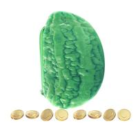 Linda bolsa para monedas, monedero pequeño para mujer, Bolsa cosmética de felpa divertida de frutas y verduras, Juguete vegetal de peluche, minimonedero creativo para niñas, adolescentes y niños