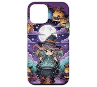 Linda bruja creando momentos mágicos con sapos Carcasa para iPhone 12 mini