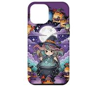 Linda bruja creando momentos mágicos con sapos Carcasa para iPhone 12 Pro Max