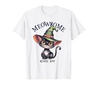 Linda Bruja de Gato MEOWSOME Impresionante Desde 1692 Magical Wizard Camiseta