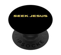Linda Busca a Jesús, Pero Primero déjame agradecer a Dios, Cristiano PopSockets PopGrip Adhesivo