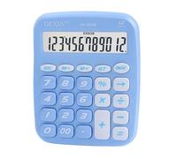 Linda calculadora de 12 dígitos Pantalla LCD Grande Boton Both Both Candy Colored Desktop Calculator Adecuado para la Escuela de Oficina Hogar para niños Contador Contador (Azul)